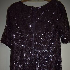 Brand New Violet Mini Rache Roy Sequin Dress